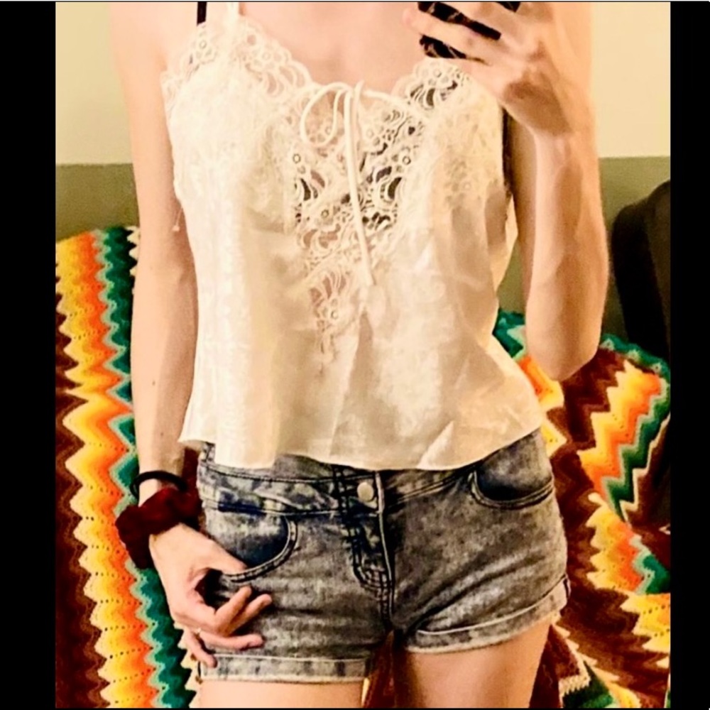 Vintage 80s/90s Victoria’s Secret Gold Label White Lace Lingerie Top - Picture 7 of 10